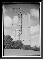Historic Framed Print, Marshall Space Flight Center, Saturn V Dynamic Test Facility, East Test Area, Huntsville vicinity, Madison County, AL,  17-7/8" x 21-7/8"