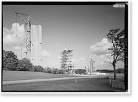 Historic Framed Print, Marshall Space Flight Center, Saturn V Dynamic Test Facility, East Test Area, Huntsville vicinity, Madison County, AL - 3,  17-7/8" x 21-7/8"