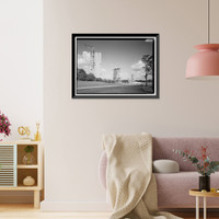 Historic Framed Print, Marshall Space Flight Center, Saturn V Dynamic Test Facility, East Test Area, Huntsville vicinity, Madison County, AL - 3,  17-7/8" x 21-7/8"