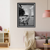 Historic Framed Print, Marshall Space Flight Center, Saturn V Dynamic Test Facility, East Test Area, Huntsville vicinity, Madison County, AL - 3,  17-7/8" x 21-7/8"