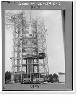 Historic Framed Print, Marshall Space Flight Center, Saturn V Dynamic Test Facility, East Test Area, Huntsville vicinity, Madison County, AL - 3,  17-7/8" x 21-7/8"