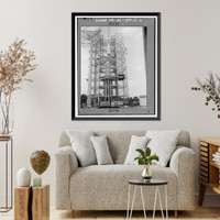 Historic Framed Print, Marshall Space Flight Center, Saturn V Dynamic Test Facility, East Test Area, Huntsville vicinity, Madison County, AL - 3,  17-7/8" x 21-7/8"