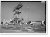 Historic Framed Print, Marshall Space Flight Center, Saturn Propulsion & Structural Test Facility, East Test Area, Huntsville vicinity, Madison County, AL,  17-7/8" x 21-7/8"
