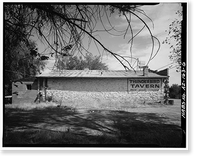 Historic Framed Print, Petrified Log Station, 503 Apache Drive, Holbrook, Navajo County, AZ - 6,  17-7/8" x 21-7/8"