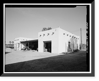 Tucson Plant Materials Center, General Utility Building, 3241 North Romero Road, Tucson, Pima County, AZ, Vintage Print