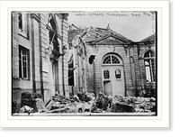 Historic Framed Print, Verdun .  entrance to Archbishop's Palace,  17-7/8" x 21-7/8"