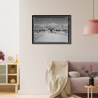 Manzanar War Relocation Center, Military Police Post, Independence vicinity, Inyo County, CA - 2, Vintage Print