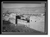 Historic Framed Print, Manzanar War Relocation Center, Reservoir, Independence vicinity, Inyo County, CA - 6,  17-7/8" x 21-7/8"