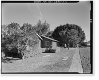 Historic Framed Print, Buffalo Ranch, Garage, 2418 MacArthur Boulevard, Irvine, Orange County, CA,  17-7/8" x 21-7/8"