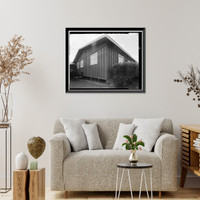 Historic Framed Print, Buffalo Ranch, Office Building, 2418 MacArthur Boulevard, Irvine, Orange County, CA - 3,  17-7/8" x 21-7/8"