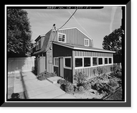 Historic Framed Print, Buffalo Ranch, Buffalo Ranch Building, 2418 MacArthur Boulevard, Irvine, Orange County, CA,  17-7/8" x 21-7/8"