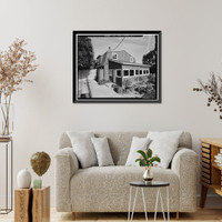 Historic Framed Print, Buffalo Ranch, Buffalo Ranch Building, 2418 MacArthur Boulevard, Irvine, Orange County, CA,  17-7/8" x 21-7/8"