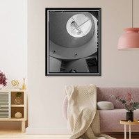 Historic Framed Print, Buffalo Ranch, Silo Building, 2418 MacArthur Boulevard, Irvine, Orange County, CA - 3,  17-7/8" x 21-7/8"