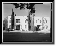 Lancaster County Center, Memorial Hall & Courthouse/Library, 4845 Cedar Avenue, Lancaster, Los Angeles County, CA, Antique Poster