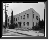 Lancaster County Center, Memorial Hall & Courthouse/Library, 4845 Cedar Avenue, Lancaster, Los Angeles County, CA - 2, Vintage Print