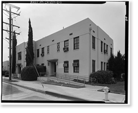 Lancaster County Center, Memorial Hall & Courthouse/Library, 4845 Cedar Avenue, Lancaster, Los Angeles County, CA - 2, Vintage Print