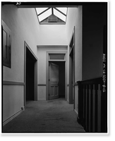 Lancaster County Center, Memorial Hall & Courthouse/Library, 4845 Cedar Avenue, Lancaster, Los Angeles County, CA - 12, Antique Poster