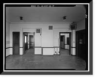 Lancaster County Center, Memorial Hall & Courthouse/Library, 4845 Cedar Avenue, Lancaster, Los Angeles County, CA - 19, Historic Print
