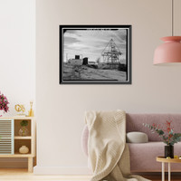 Jet Propulsion Laboratory Edwards Facility, Test Stand A, Edwards Air Force Base, Boron vicinity, Kern County, CA - 14, Antique Wall Art