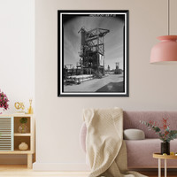 Jet Propulsion Laboratory Edwards Facility, Test Stand D, Edwards Air Force Base, Boron vicinity, Kern County, CA - 21, Antique Print
