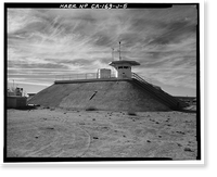 Jet Propulsion Laboratory Edwards Facility, Control & Recording Center, Edwards Air Force Base, Boron vicinity, Kern County, CA - 5 Classic, Antique Print