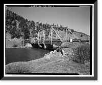 Baxterville Bridge, Spanning Rio Grande River at Masonic Park Drive, South Fork vicinity, Rio Grande County, CO, Vintage Poster