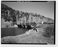 Baxterville Bridge, Spanning Rio Grande River at Masonic Park Drive, South Fork vicinity, Rio Grande County, CO, Vintage Poster