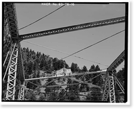 Baxterville Bridge, Spanning Rio Grande River at Masonic Park Drive, South Fork vicinity, Rio Grande County, CO - 16, Vintage Print