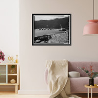 Historic Framed Print, Trail Ridge Road, Between Estes Park & Grand Lake, Estes Park vicinity, Larimer County, CO - 7,  17-7/8" x 21-7/8"