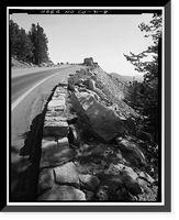 Historic Framed Print, Trail Ridge Road, Between Estes Park & Grand Lake, Estes Park vicinity, Larimer County, CO - 8,  17-7/8" x 21-7/8"