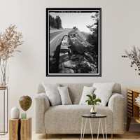 Historic Framed Print, Trail Ridge Road, Between Estes Park & Grand Lake, Estes Park vicinity, Larimer County, CO - 8,  17-7/8" x 21-7/8"