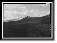 Historic Framed Print, Trail Ridge Road, Between Estes Park & Grand Lake, Estes Park vicinity, Larimer County, CO - 13,  17-7/8" x 21-7/8"