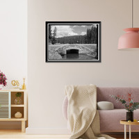 Historic Framed Print, Trail Ridge Road, Between Estes Park & Grand Lake, Estes Park vicinity, Larimer County, CO - 21,  17-7/8" x 21-7/8"