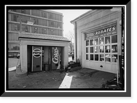 Historic Framed Print, Embassy Gulf Sevice Center, 2200 P Street, Northwest, Washington, District of Columbia, DC - 5,  17-7/8" x 21-7/8"