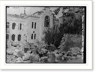 Verdun . Garden & Synagogue near Pol Boulhot St. ??, Vintage Wall Art