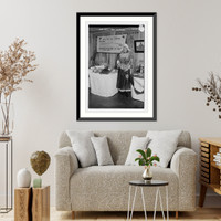 Historic Framed Print, Mrs. H.A.C. Van Der Flier,  17-7/8" x 21-7/8"