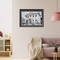 Historic Framed Print, Baber House, Walnut Street, Macon, Bibb County, GA - 3,  17-7/8" x 21-7/8"