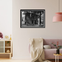 Historic Framed Print, Slade Houses, 453 Walnut Street, Macon, Bibb County, GA - 4,  17-7/8" x 21-7/8"