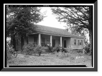 Historic Framed Print, Saims-Bacon House, Lexington, Oglethorpe County, GA,  17-7/8" x 21-7/8"