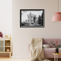 Historic Framed Print, Gilmer House, Lexington, Oglethorpe County, GA - 2,  17-7/8" x 21-7/8"