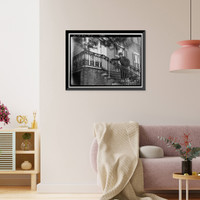 Historic Framed Print, Oertel House, 638 Greene Street, Augusta, Richmond County, GA - 5,  17-7/8" x 21-7/8"