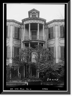 Historic Framed Print, Ware-Sibley-Clark House, 506 Telfair Street, Augusta, Richmond County, GA - 4,  17-7/8" x 21-7/8"