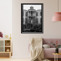 Historic Framed Print, Ware-Sibley-Clark House, 506 Telfair Street, Augusta, Richmond County, GA - 4,  17-7/8" x 21-7/8"