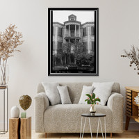 Historic Framed Print, Ware-Sibley-Clark House, 506 Telfair Street, Augusta, Richmond County, GA - 4,  17-7/8" x 21-7/8"
