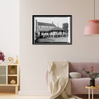 Historic Framed Print, White House, 1822 Broad Street, Augusta, Richmond County, GA - 2,  17-7/8" x 21-7/8"