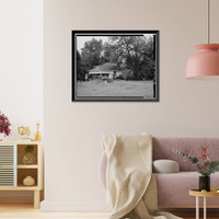 Jimmy Carter Boyhood Home, Old Plains Highway (Lebanon Cemetery Road), Plains vicinity, Sumter County, GA - 7, Vintage Print