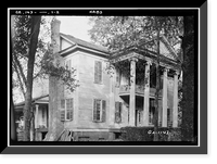 Historic Framed Print, Boddie House, Greenville Road, La Grange vicinity, Troup County, GA - 2,  17-7/8" x 21-7/8"