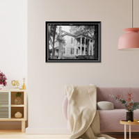 Historic Framed Print, Boddie House, Greenville Road, La Grange vicinity, Troup County, GA - 2,  17-7/8" x 21-7/8"