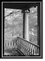 Historic Framed Print, Boddie House, Greenville Road, La Grange vicinity, Troup County, GA - 4,  17-7/8" x 21-7/8"