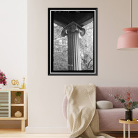 Historic Framed Print, Boddie House, Greenville Road, La Grange vicinity, Troup County, GA - 5,  17-7/8" x 21-7/8"